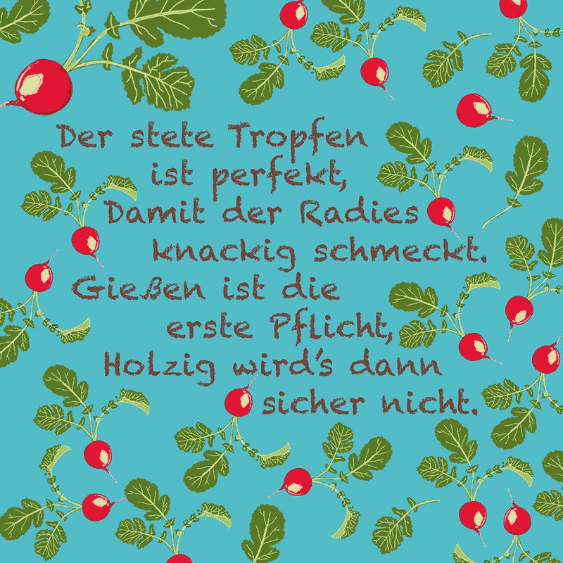 Radieschen Zitat